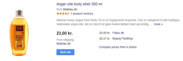 Google title argan oil