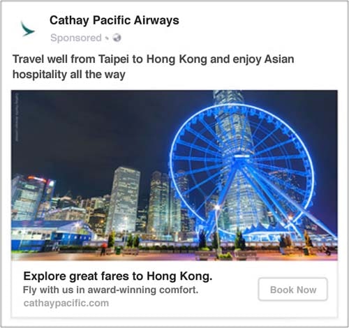 facebook travel ad