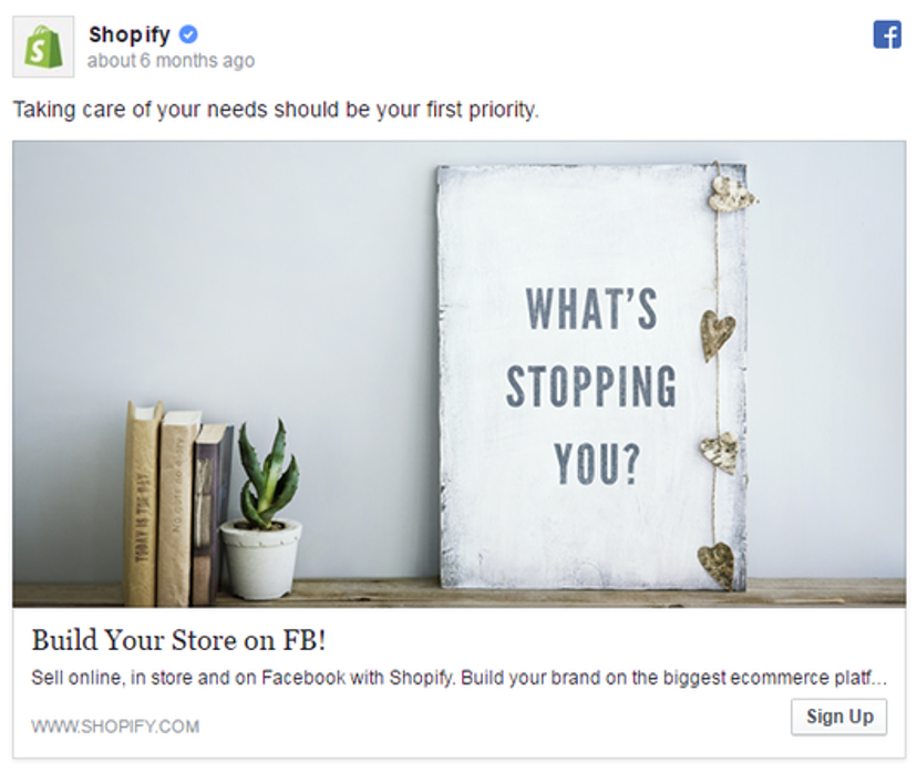 shopify facebook