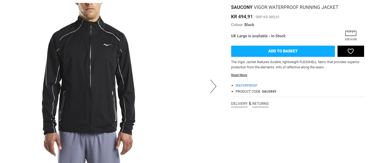 saucony running jacket