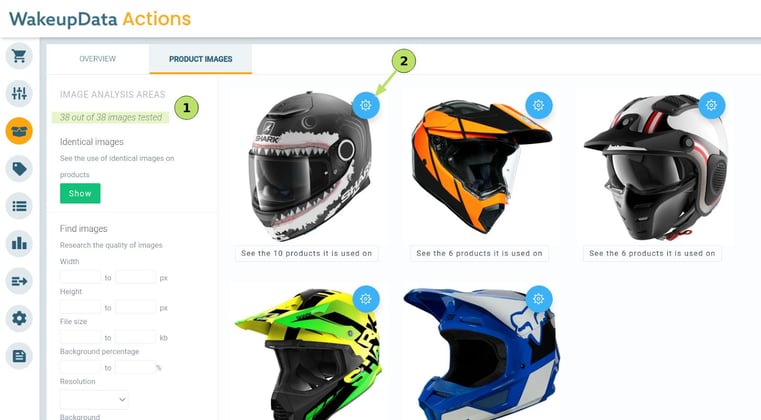 WUD Actions helmets