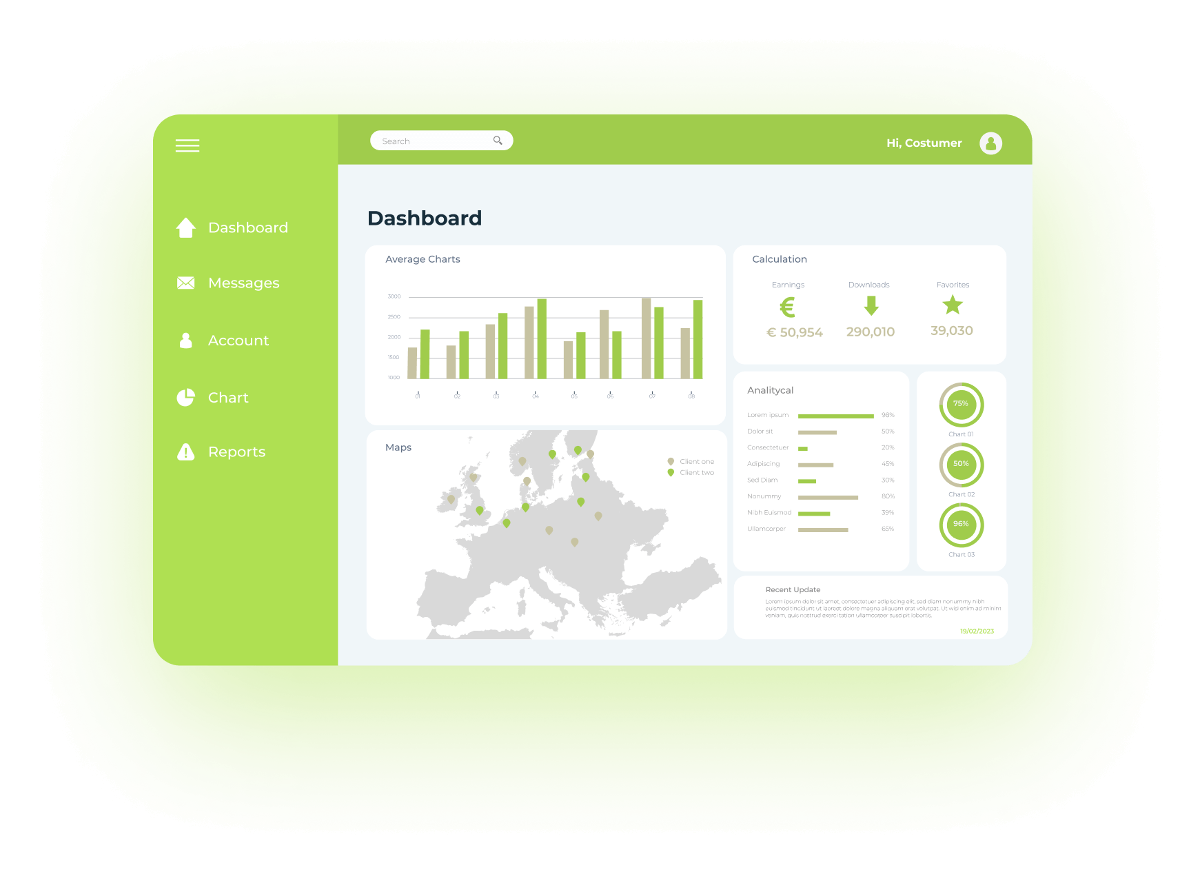 Dashboard Green 1