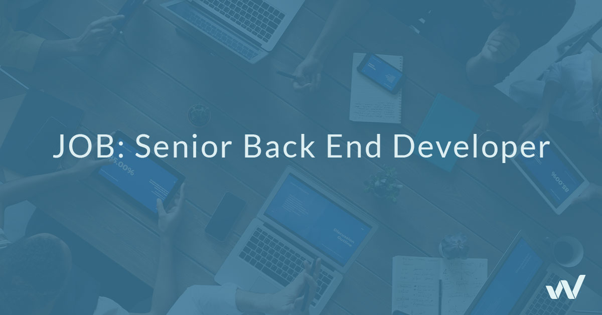 JOB: Senior Back End Developer