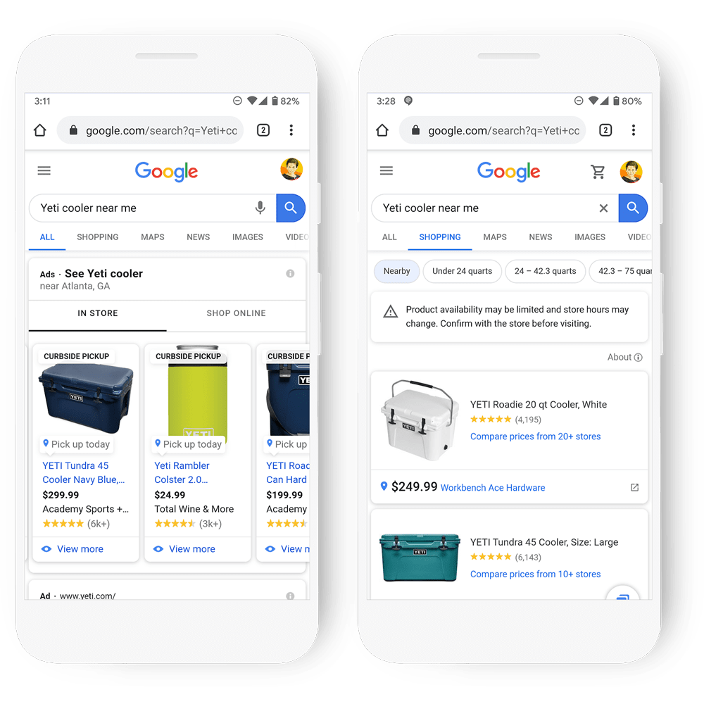 Local Inventory Ads examples image