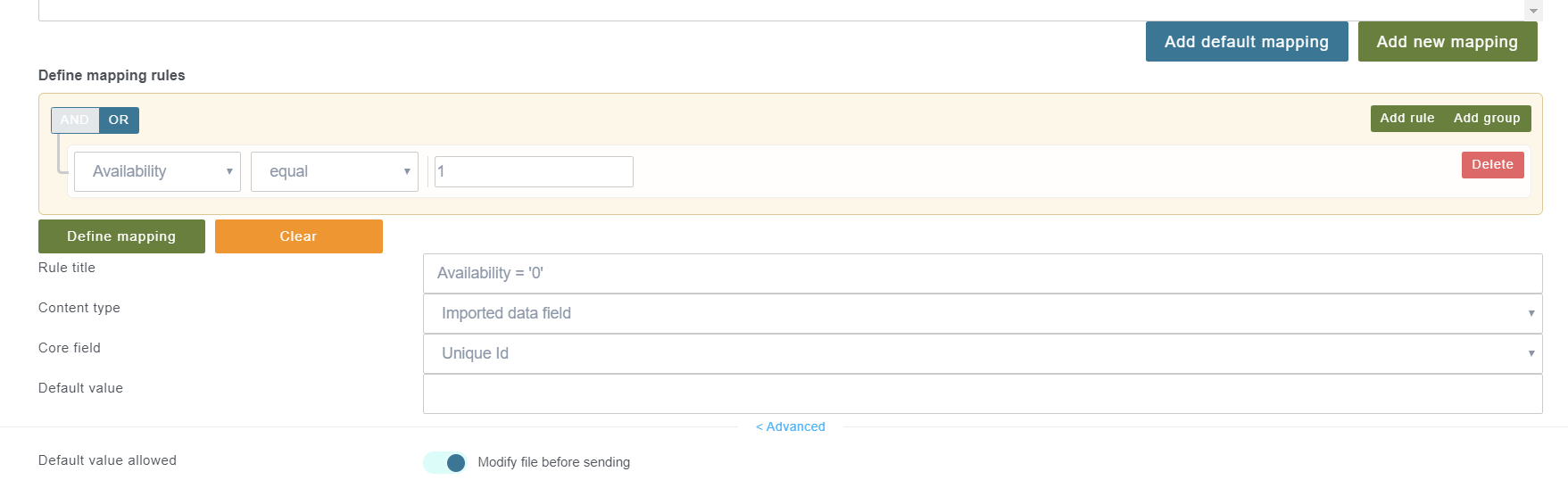 wakeupdata rules engine interface