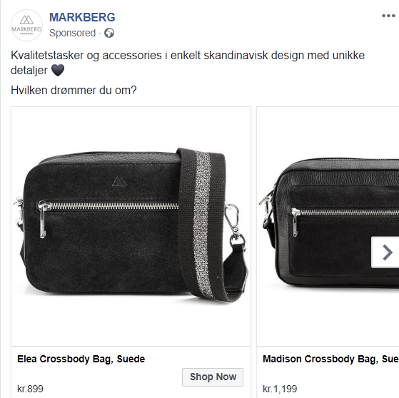 facebook ad matches landing page