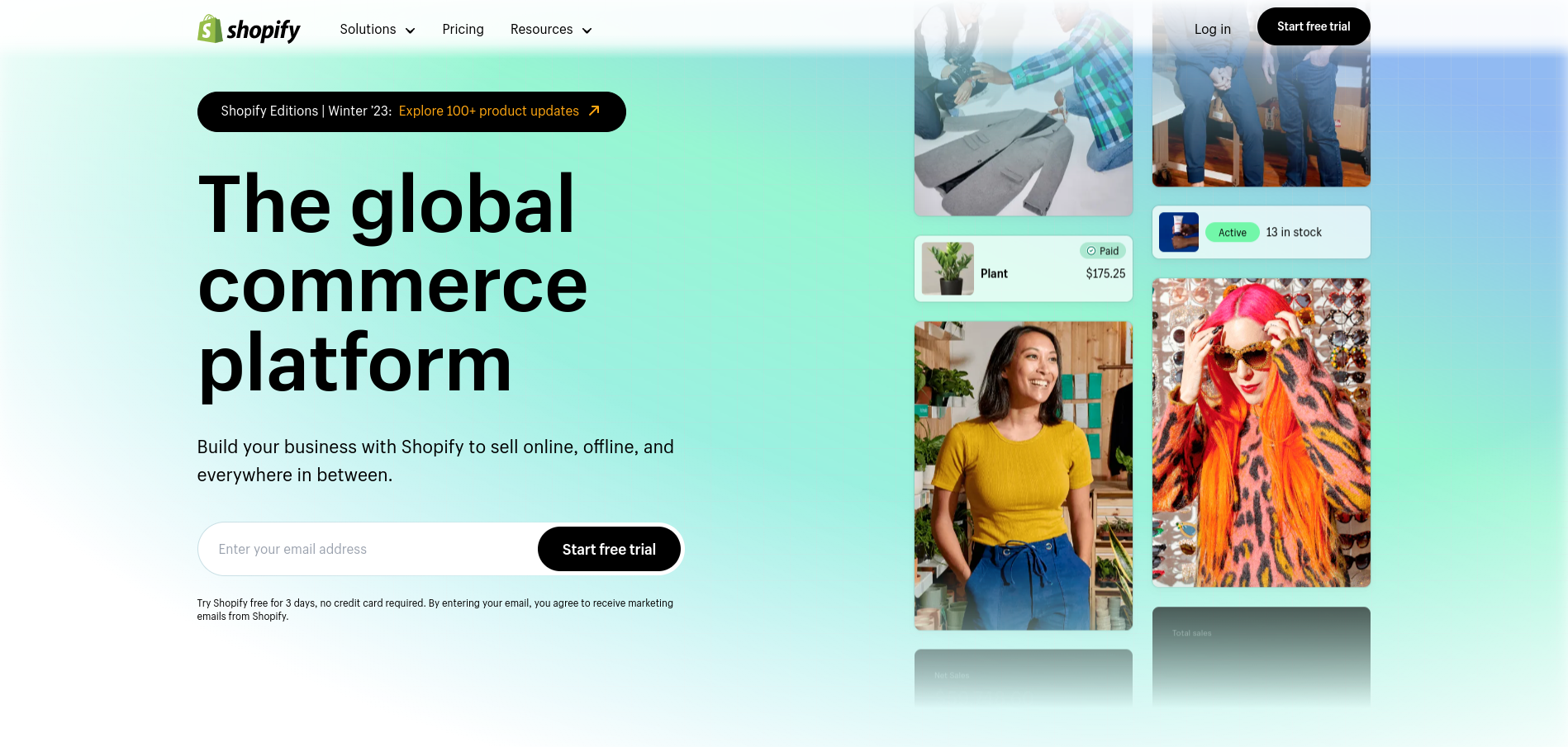 The Shopify eCommerce platform